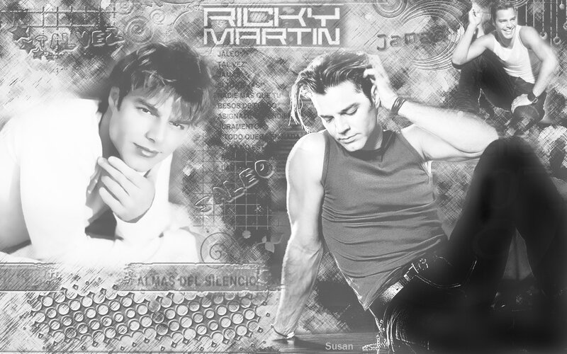 Ricky Martin collage artwork