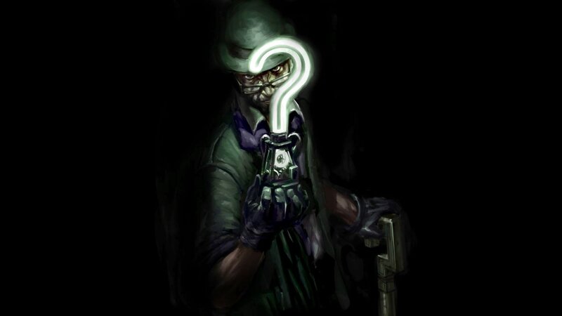 Riddler Character — Black, Dark, Mysterious