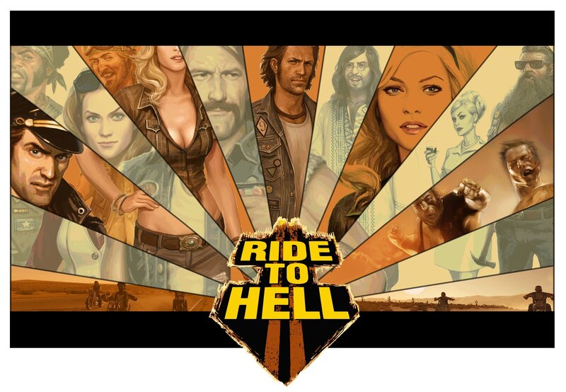 Ride to Hell character collage