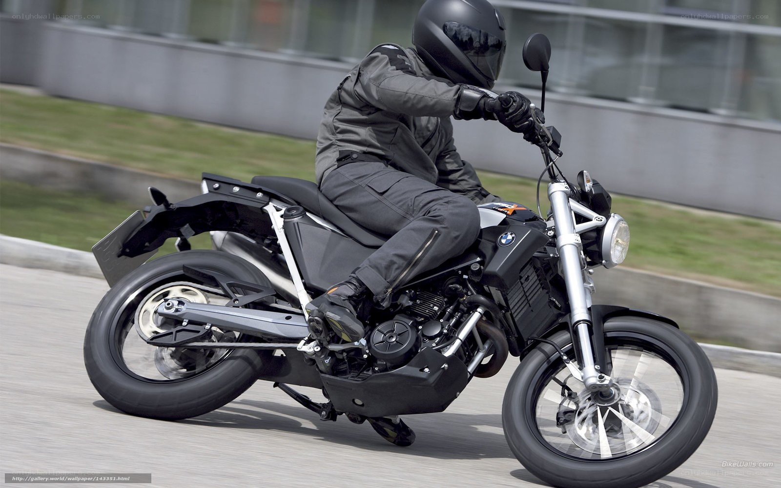 rider on a black motorcycle