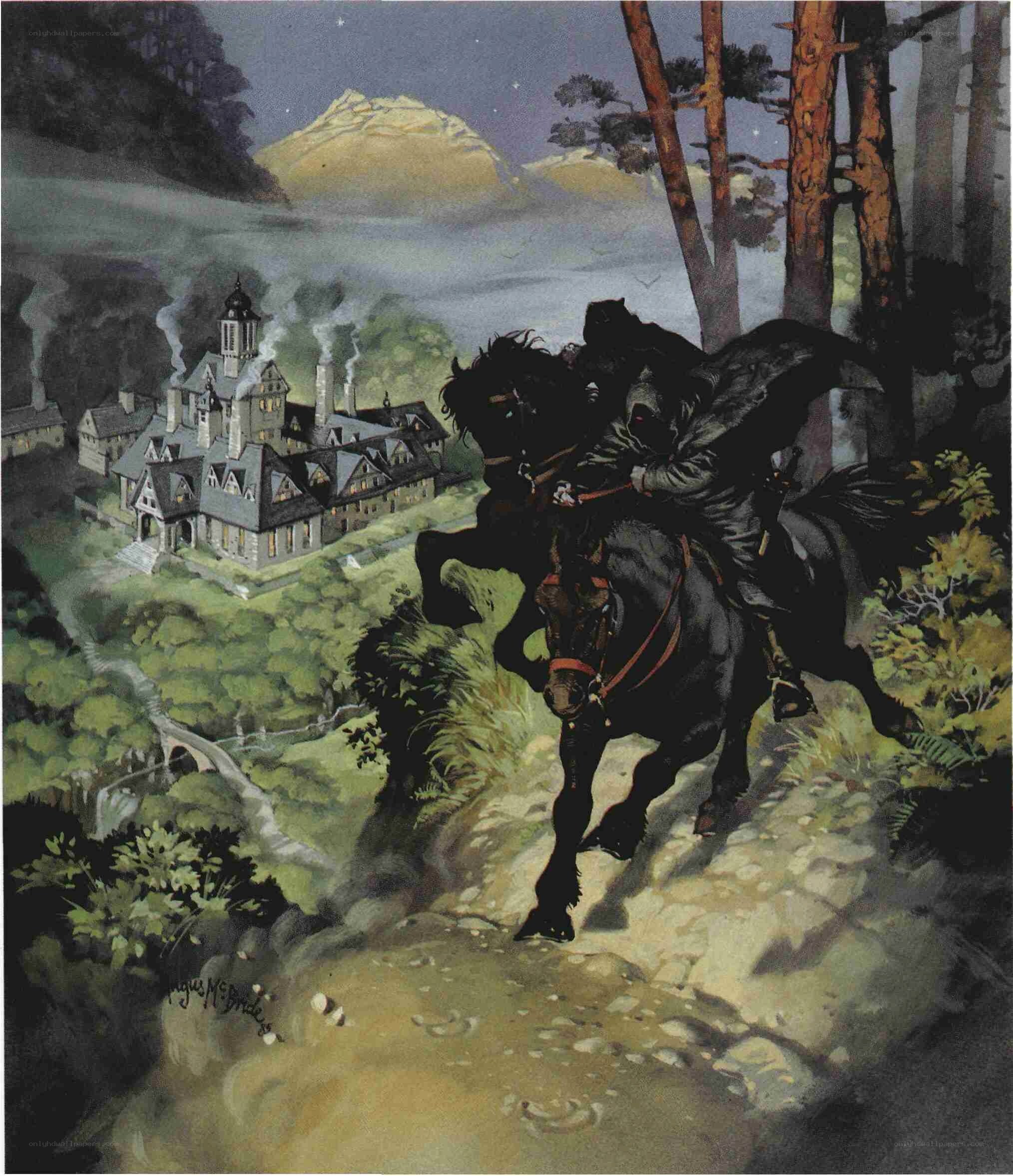 Rider on a dark horse