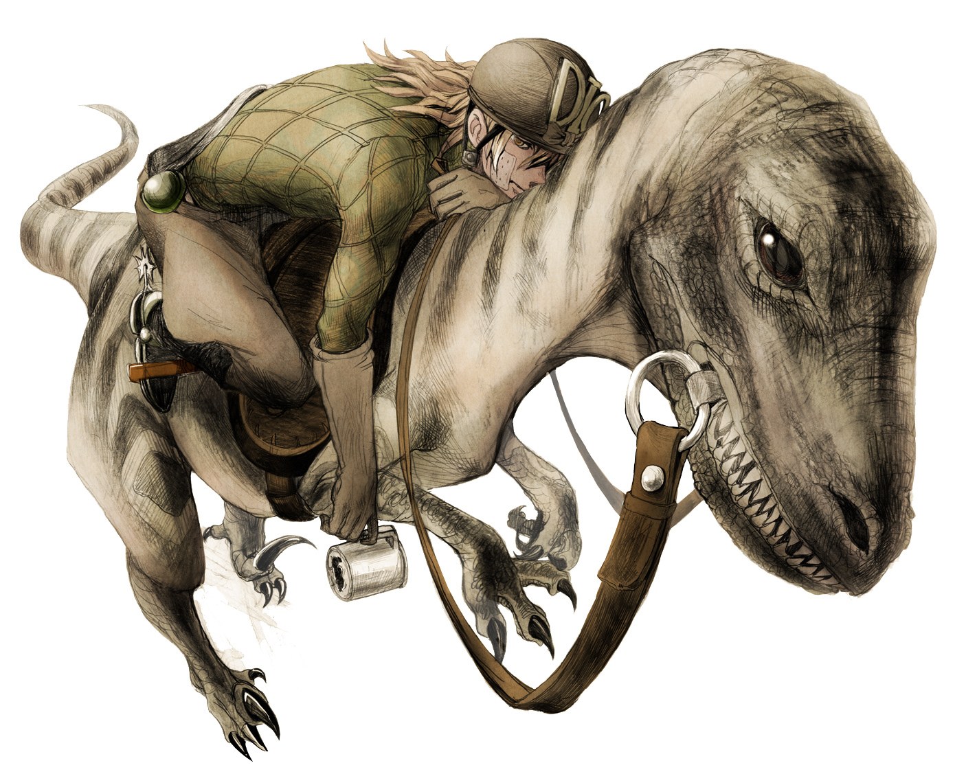 rider on a dinosaur