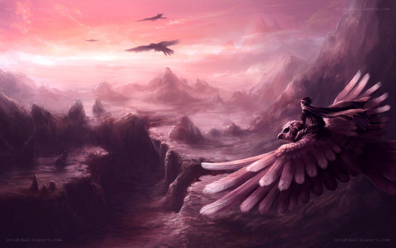 Rider on a giant bird