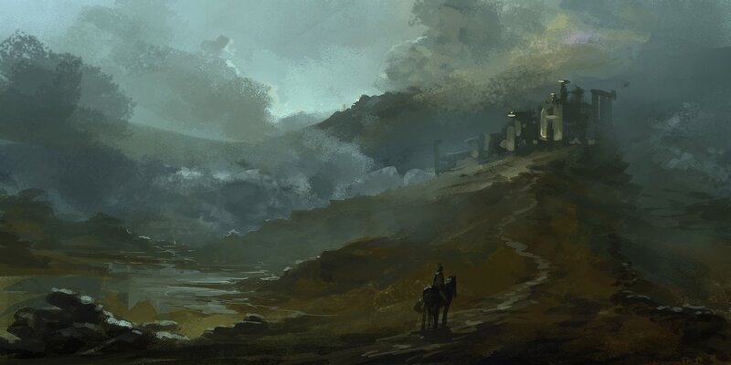 Rider on a Horse — Gray