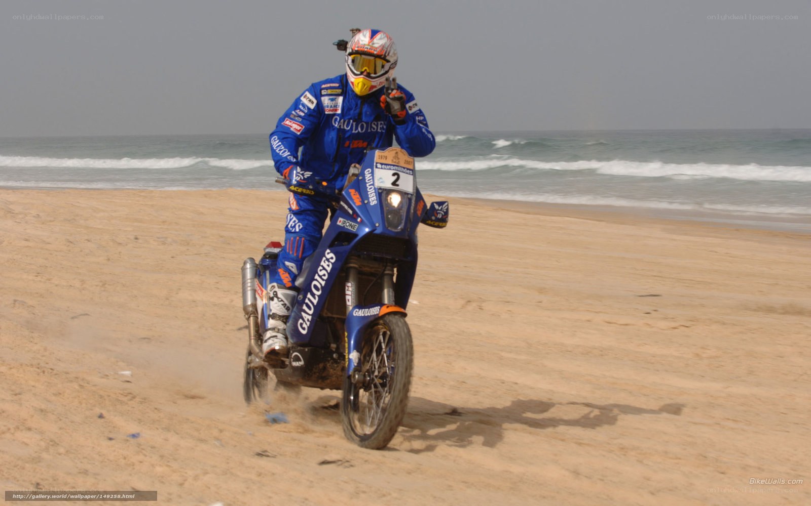 rider on beach motorcycle