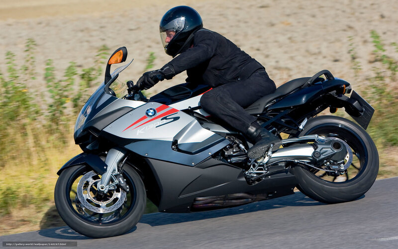 rider on BMW K1300S motorcycle