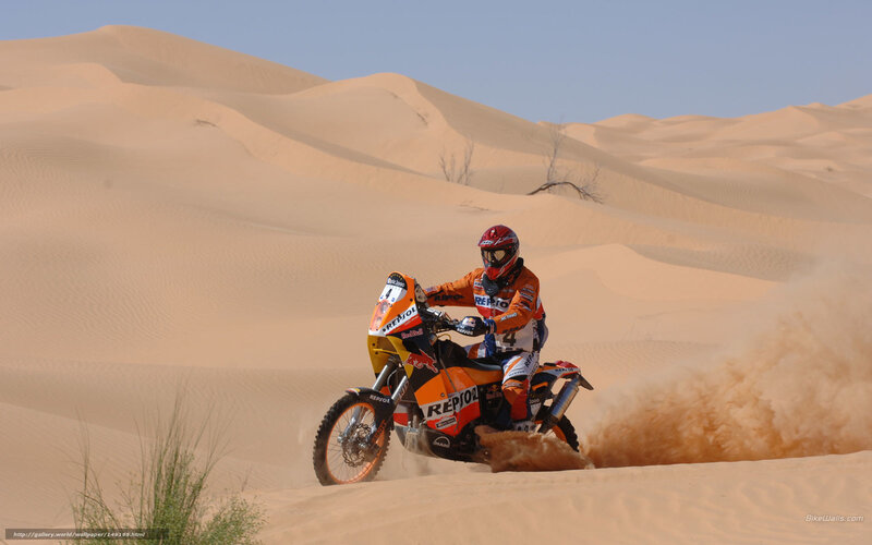 Rider on Desert Bike