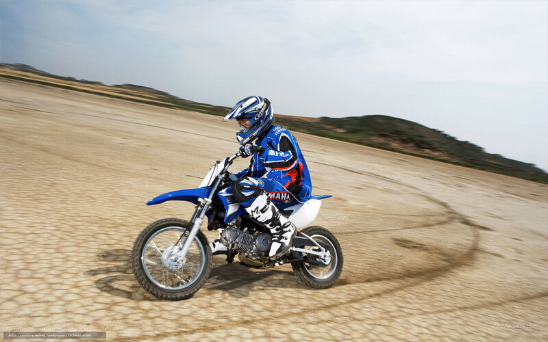 Rider on Dirt Bike — Blue, Dynamic, Afternoon