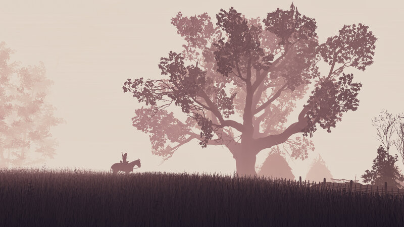 Rider on Horse — Brown, Serene