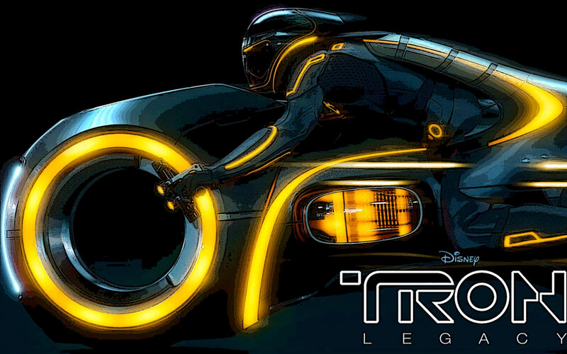 Rider on Lightcycle