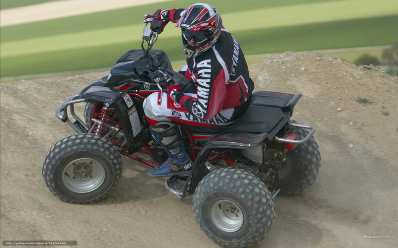 Rider on Quad Bike — Black