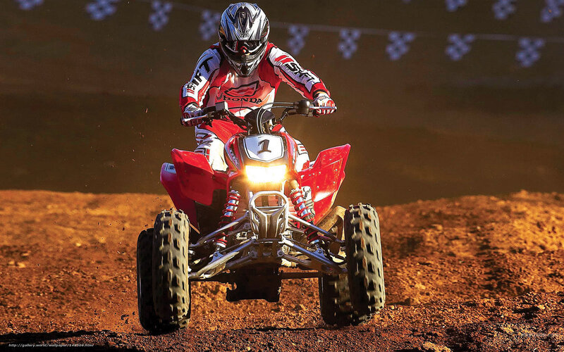 Rider on Red ATV