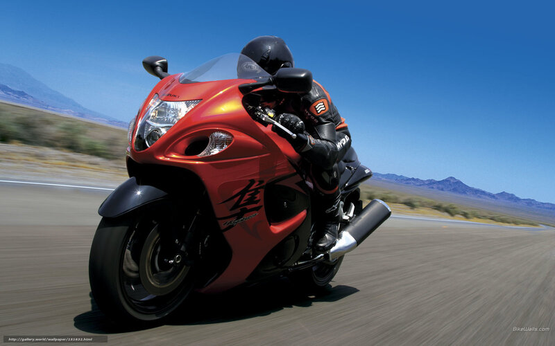 Rider on Red Motorcycle — Dynamic, Afternoon, Photograph, Desert