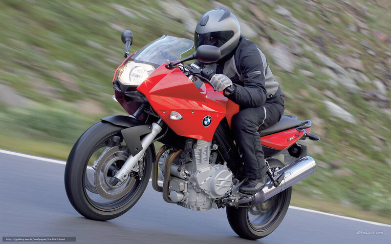 Rider on Red Motorcycle — Dynamic, Photograph, Helmet, Road