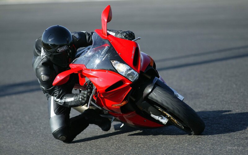 rider on red sportbike