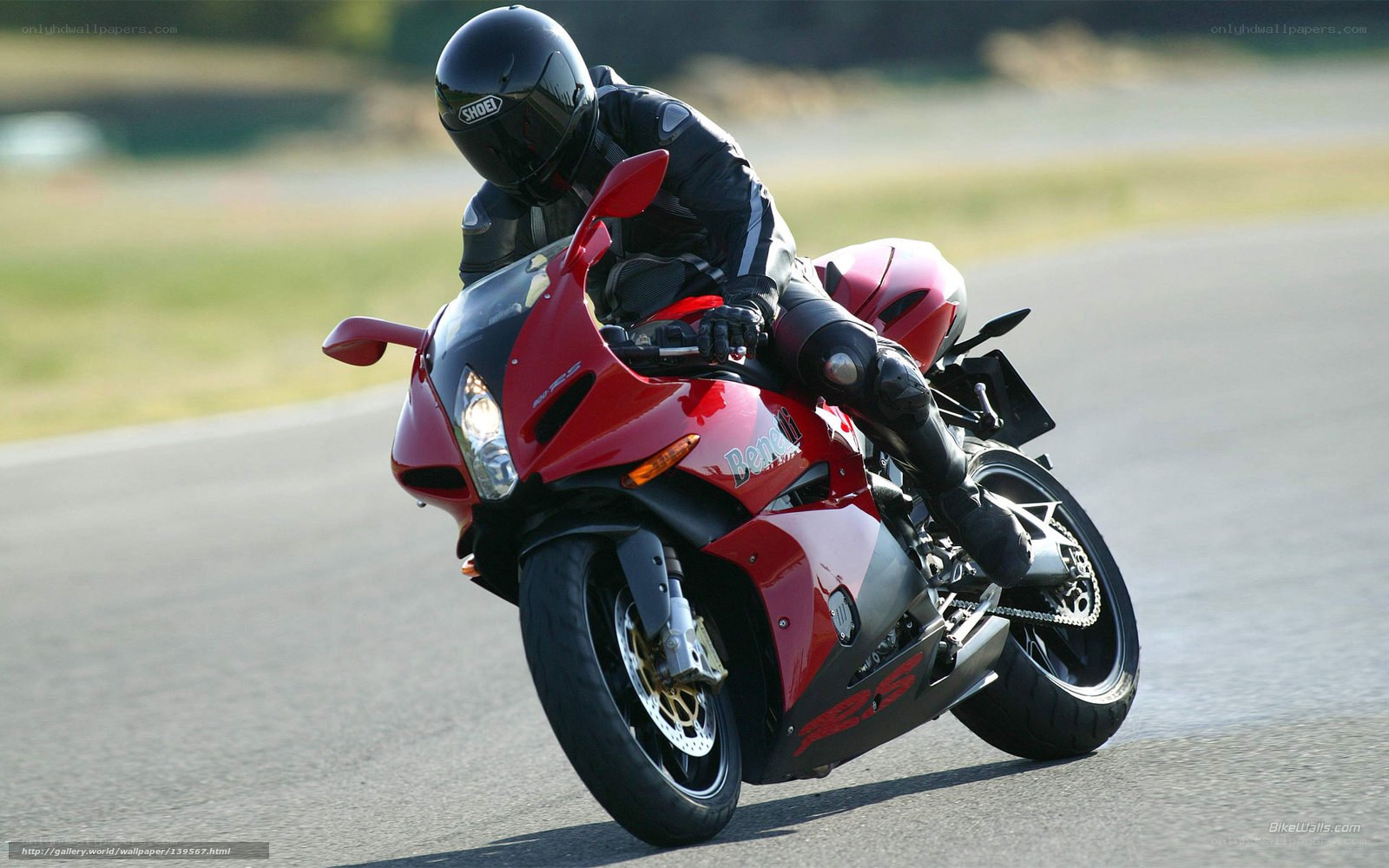 rider on red sportbike
