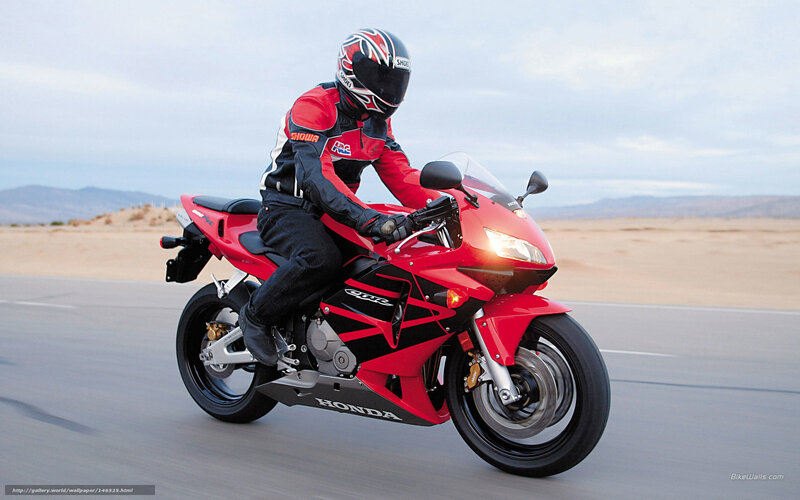 rider on red sportbike