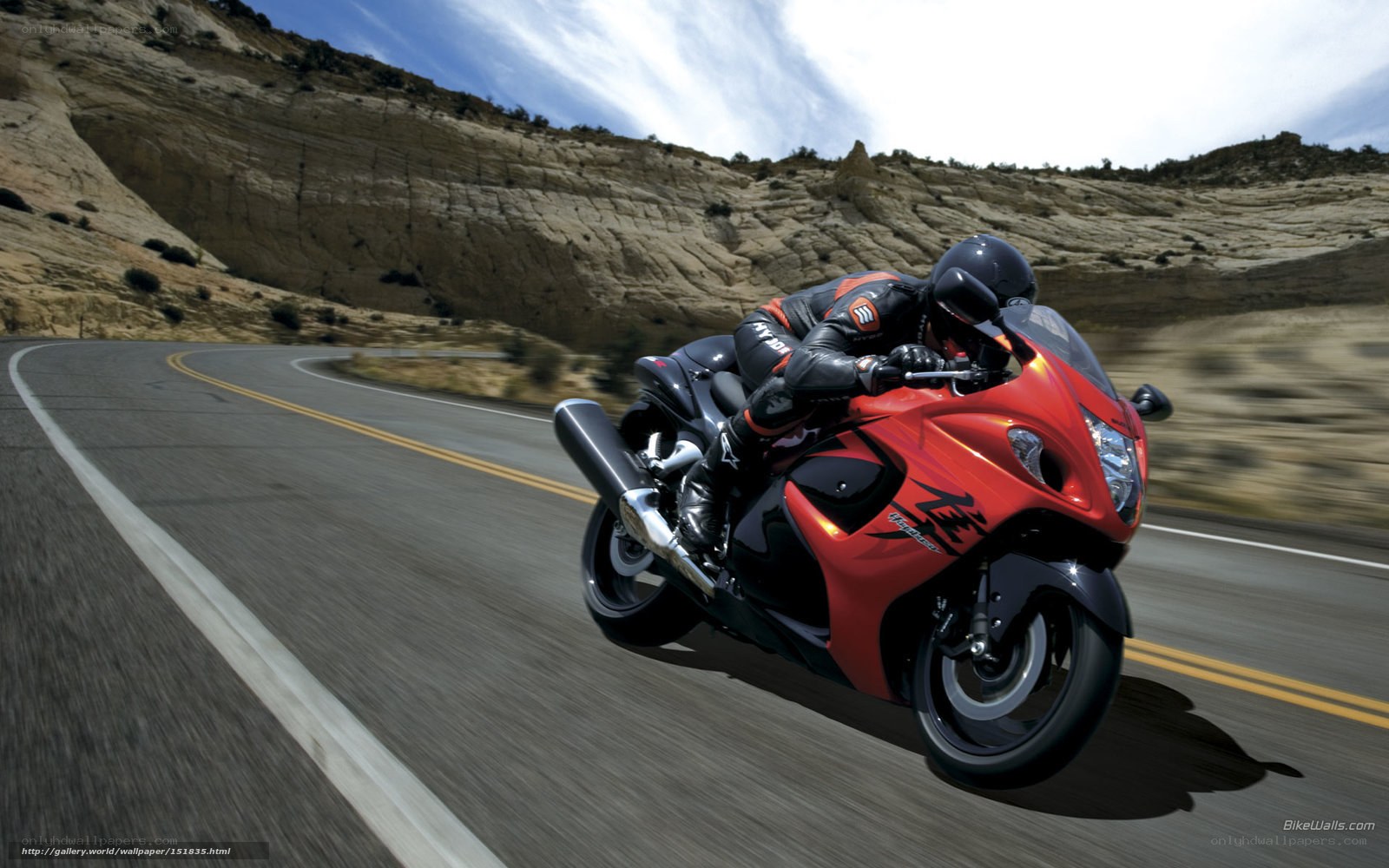 rider on red sportbike