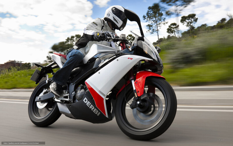 rider on sport motorcycle