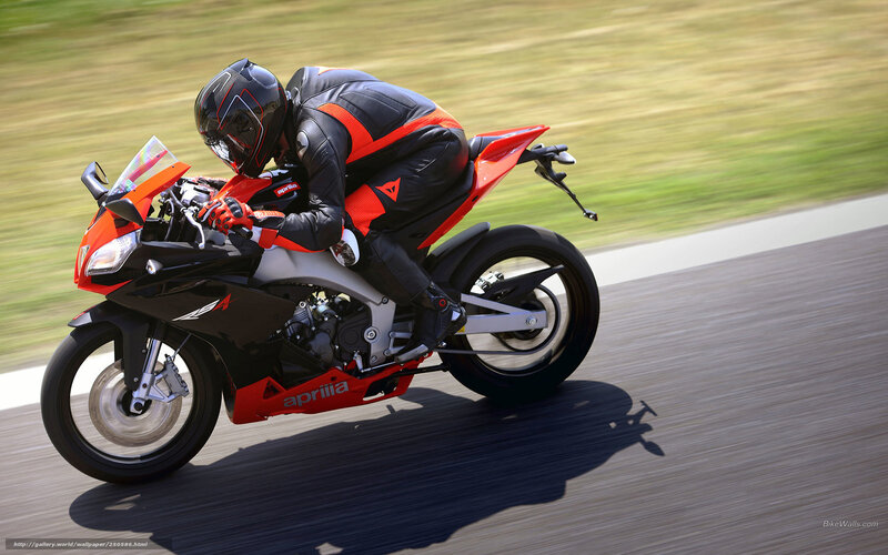 Rider on Sport Motorcycle — Black
