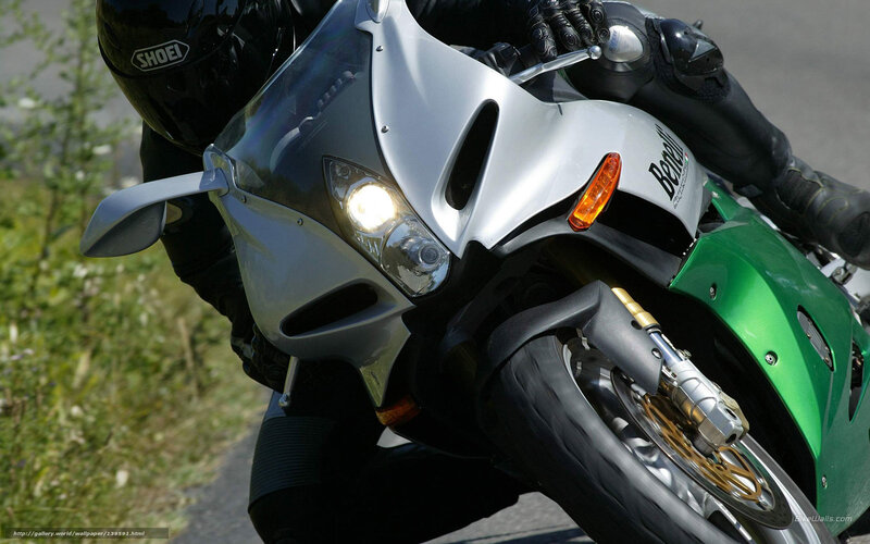 rider on sport motorcycle
