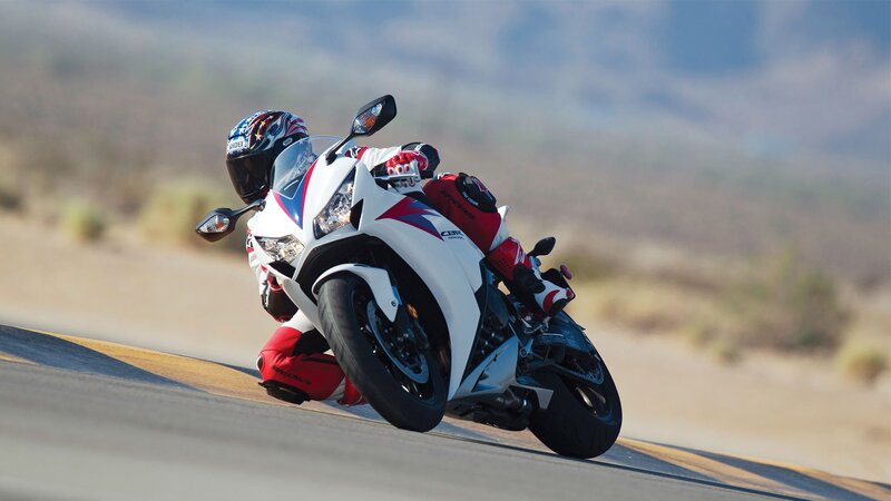 rider on sportbike in desert