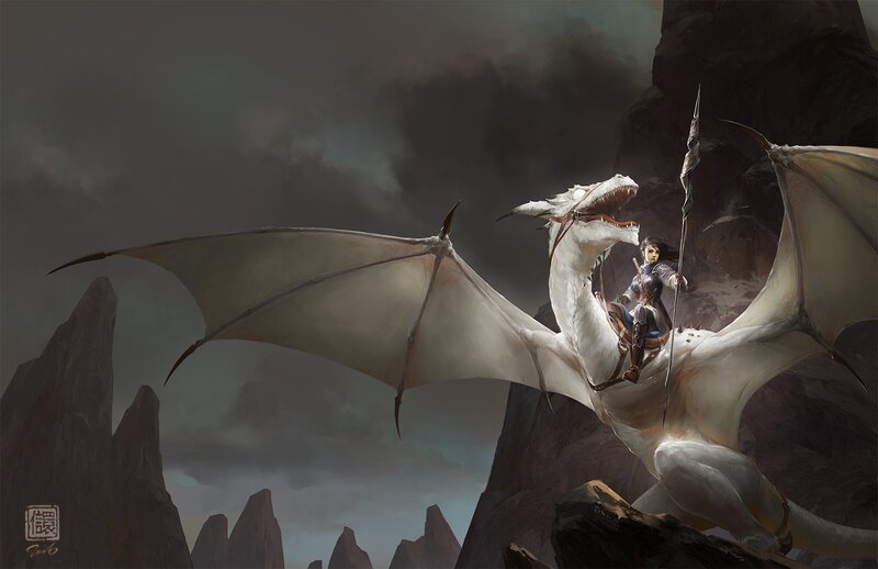 Rider on White Dragon