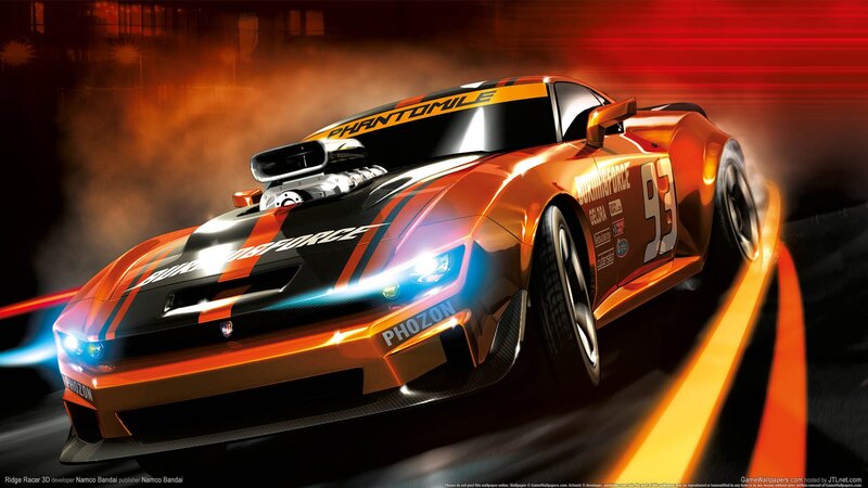 Ridge Racer 3D race car