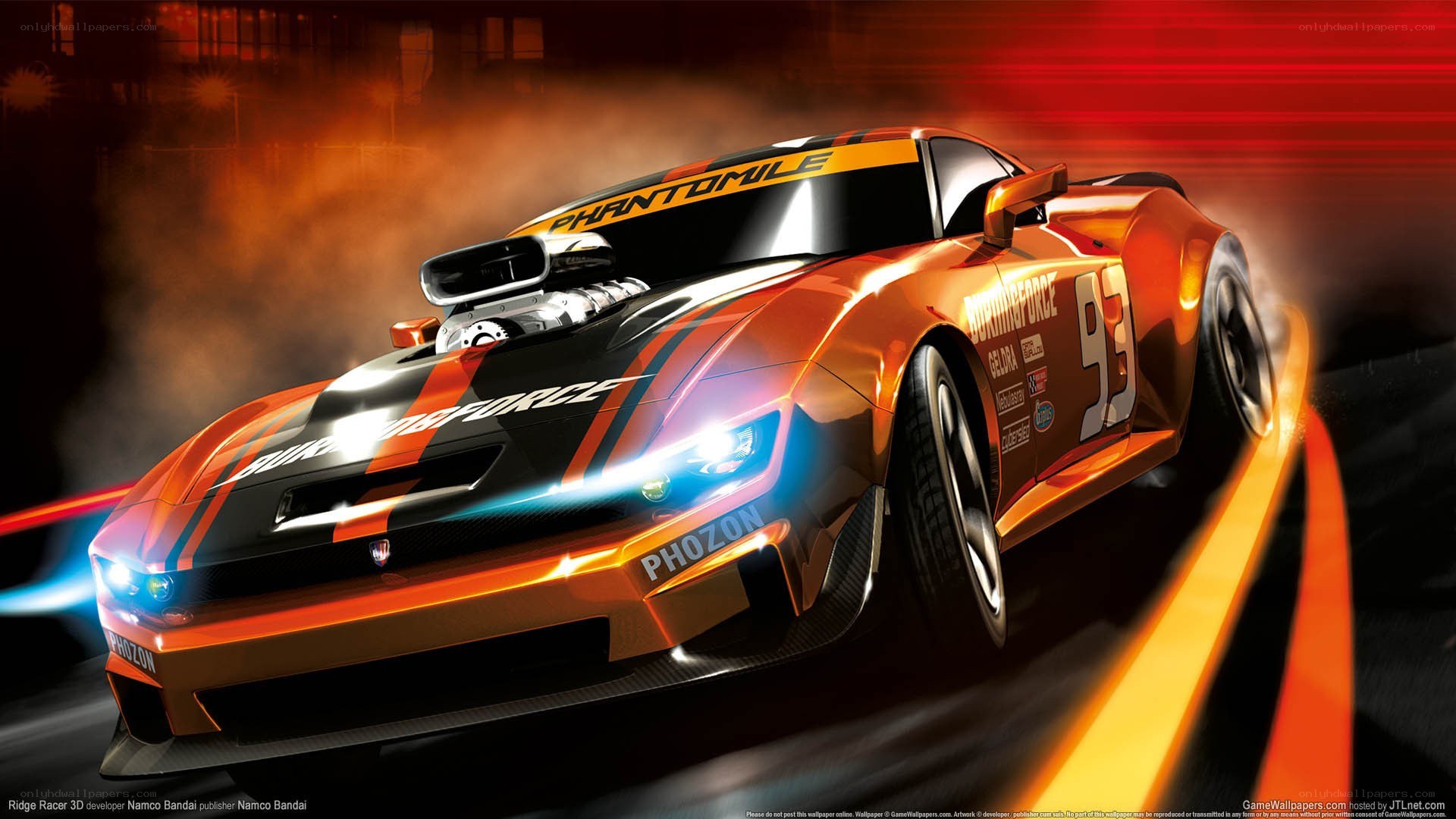Ridge Racer 3D race car