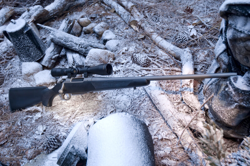 Rifle in Snow