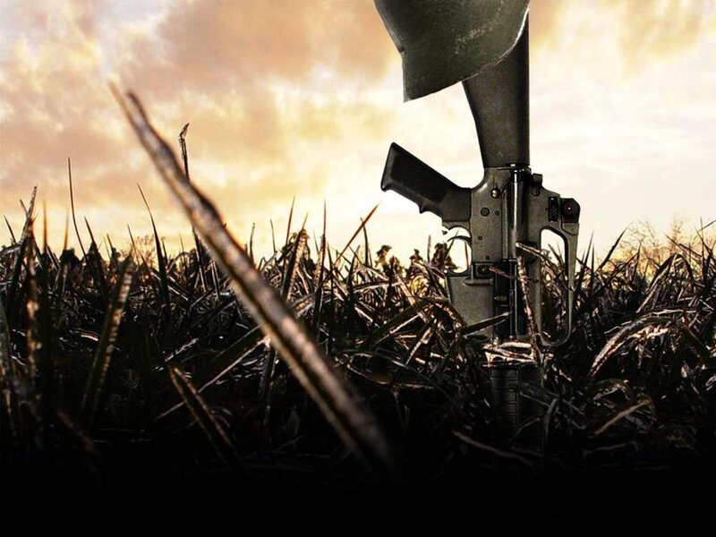 Rifle in Tall Grass