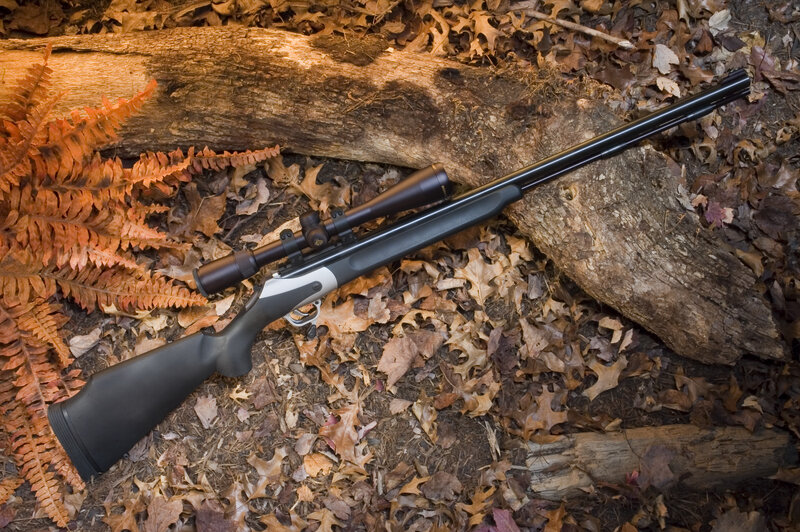 Rifle on Forest Floor — Brown