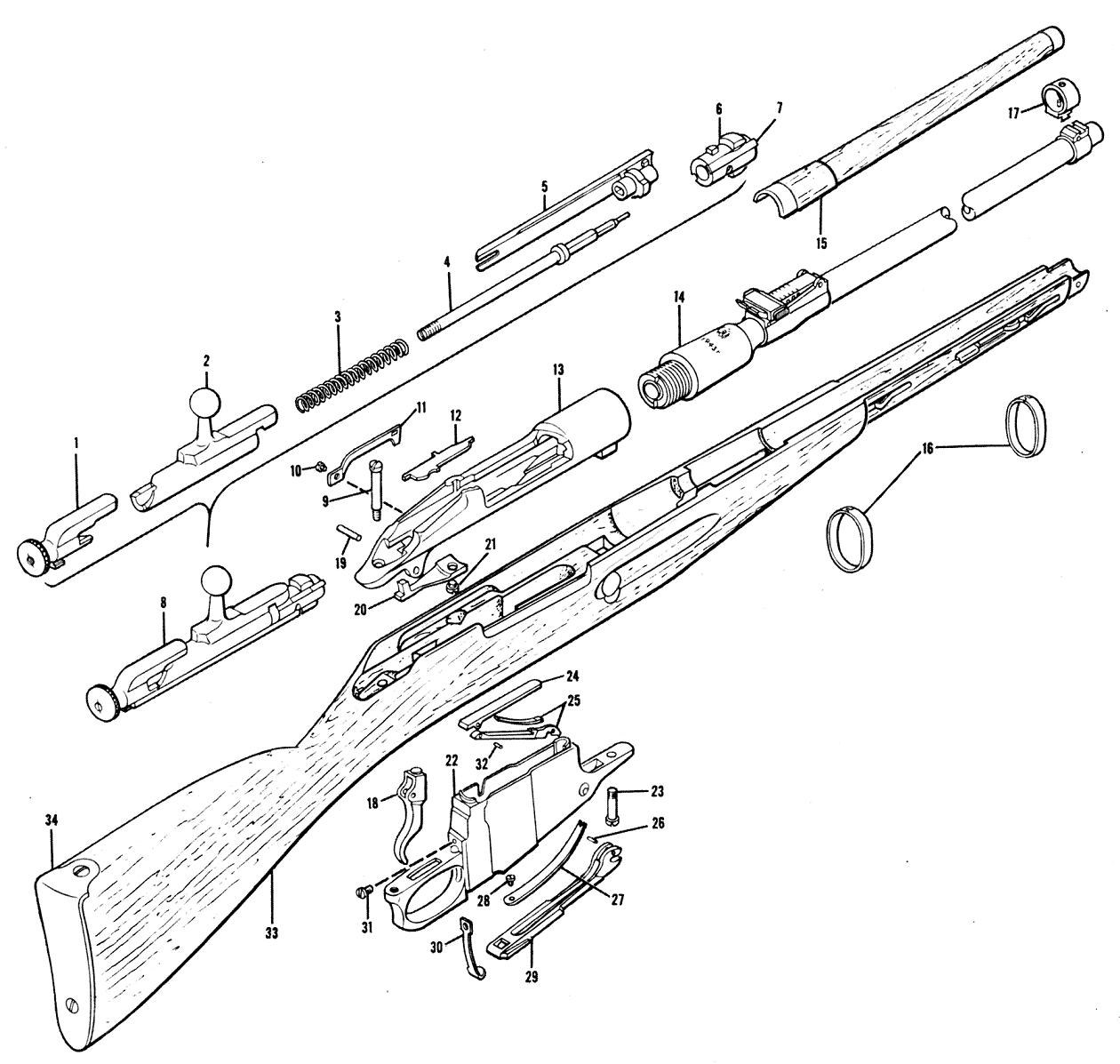 rifle parts diagram