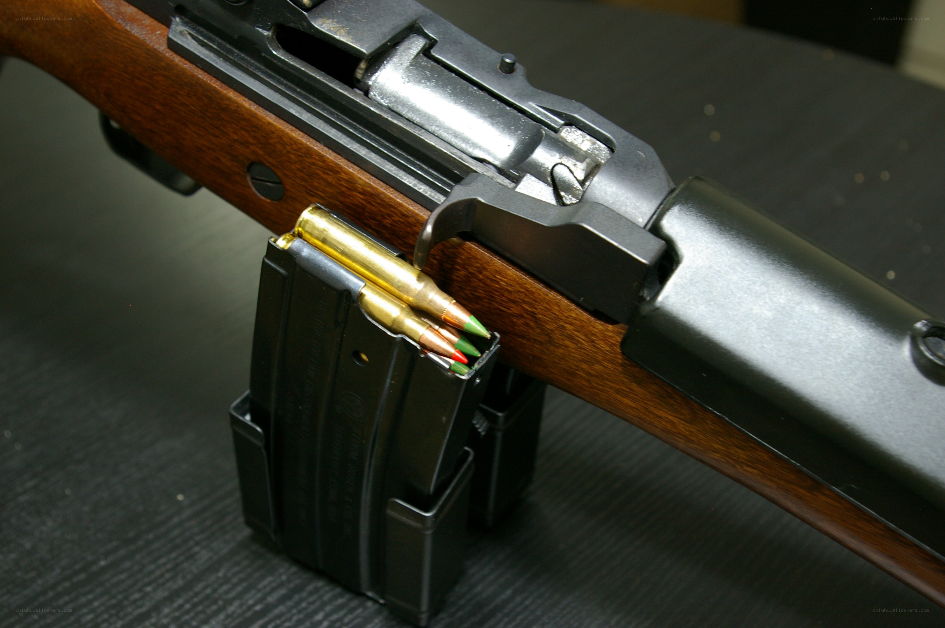 rifle with magazine