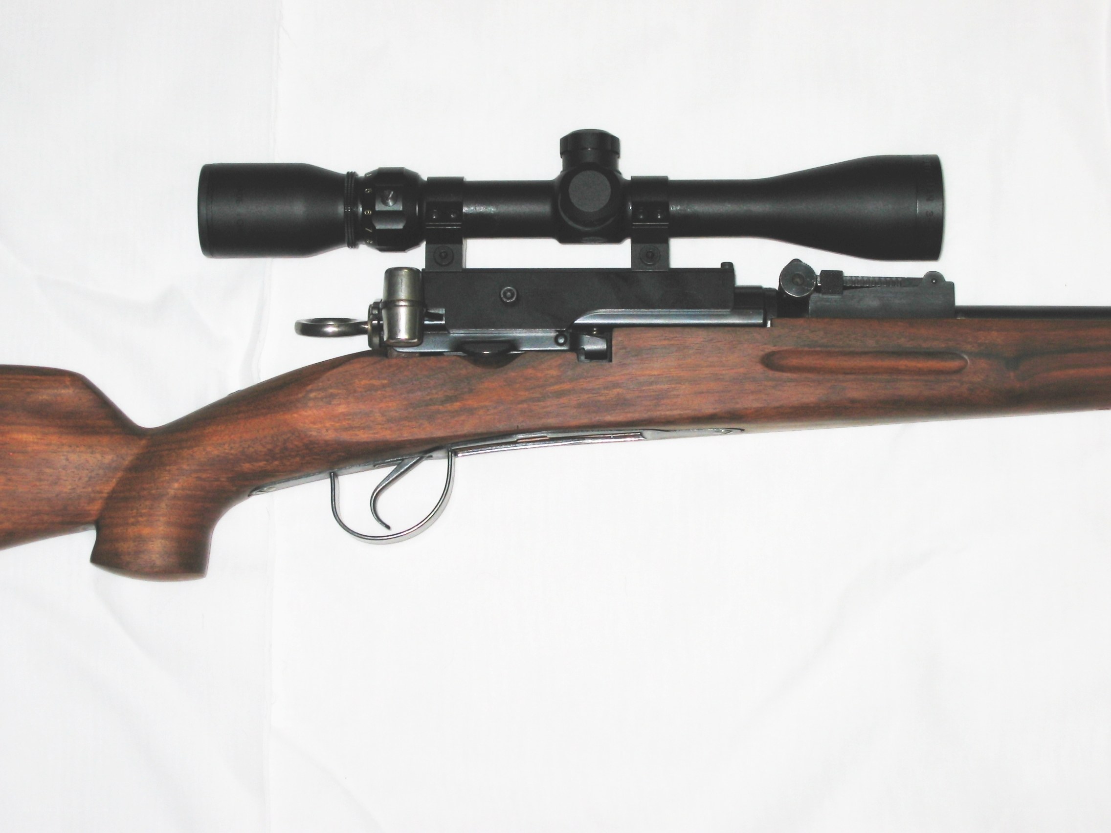 rifle with scope