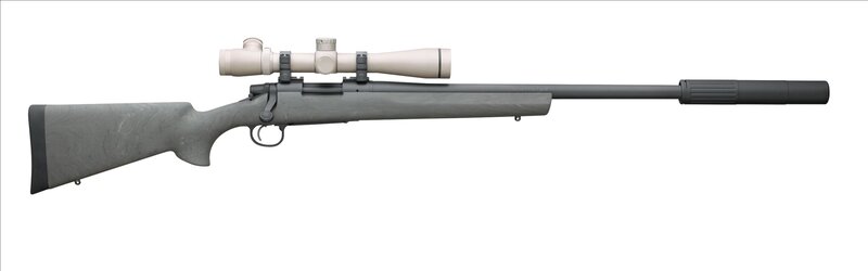 rifle with scope