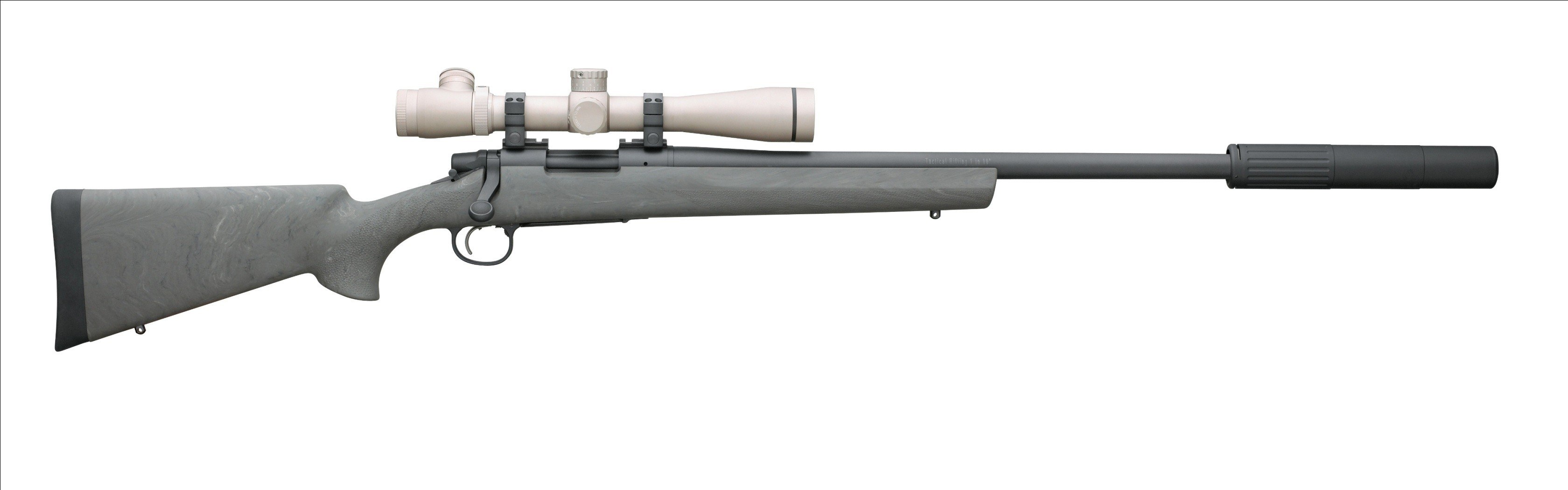 rifle with scope