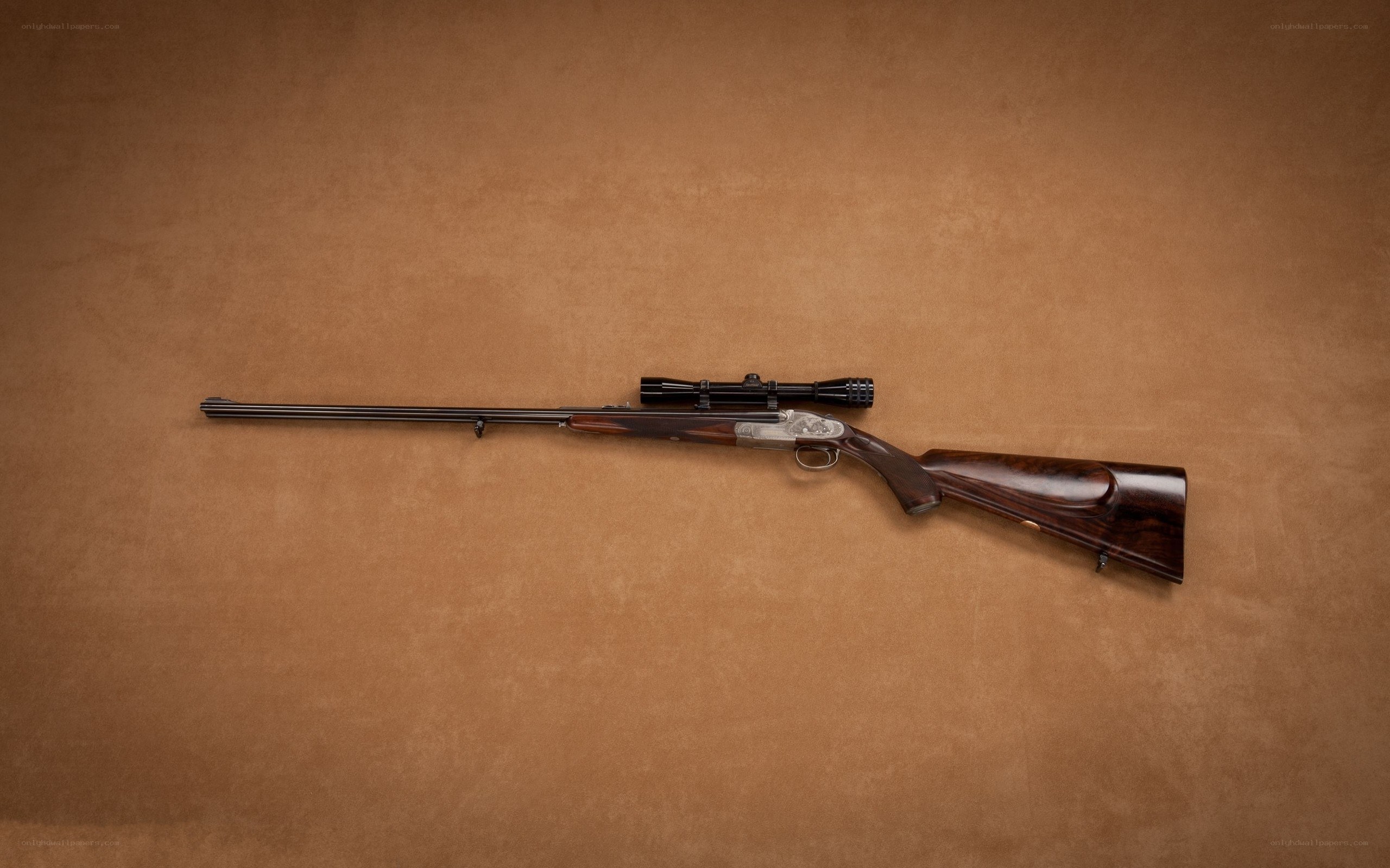 rifle with scope