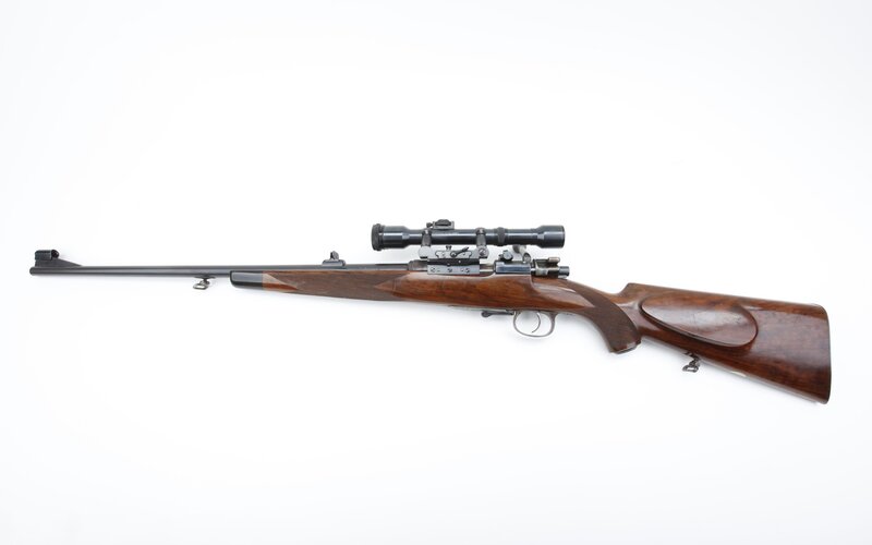 rifle with scope