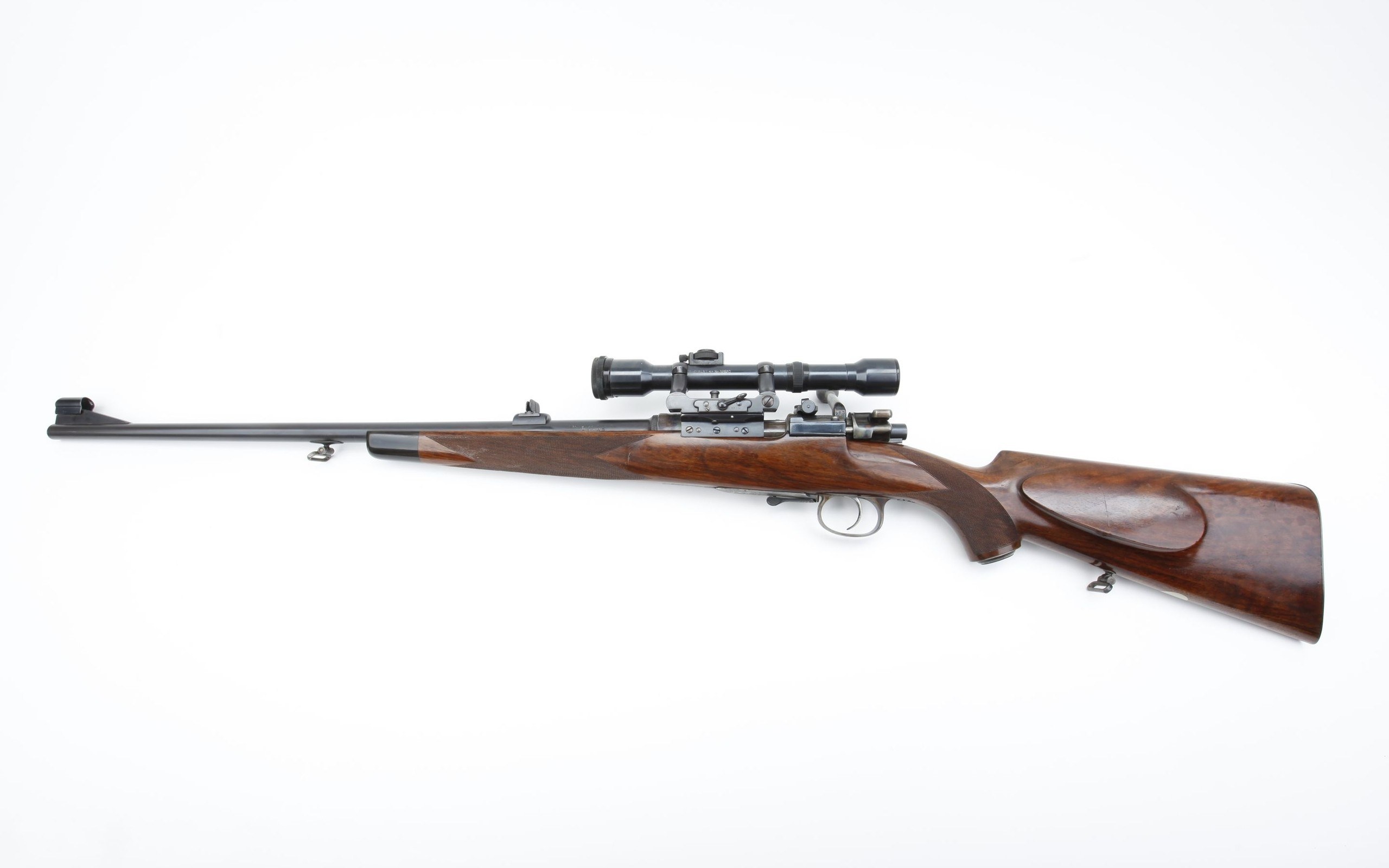 rifle with scope