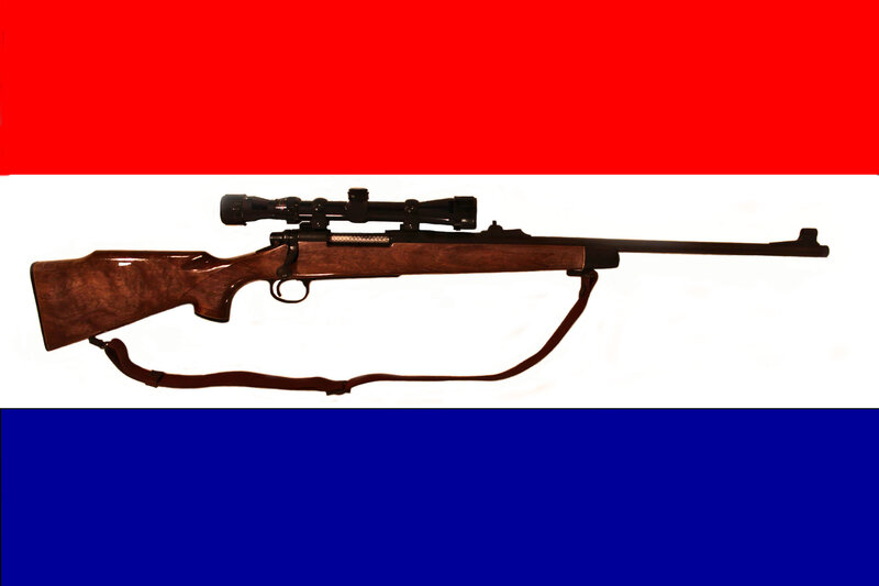Rifle with Scope — Red