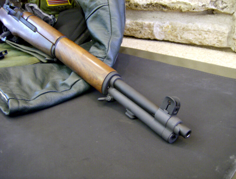 rifle with wooden stock