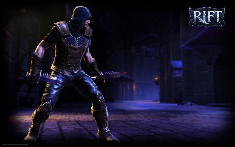 Rift character in dark alley