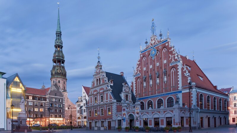 Riga old town square