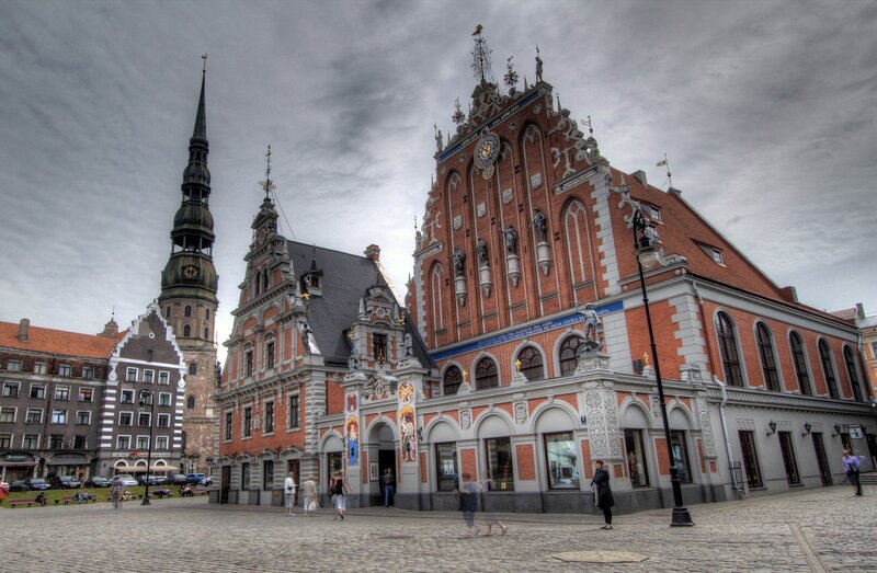 Riga Town Hall and St. Peter's Church
