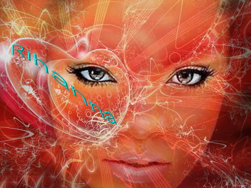 Rihanna artistic portrait