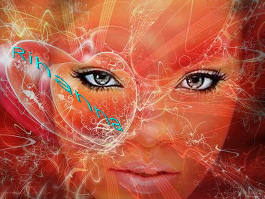 Rihanna artistic portrait