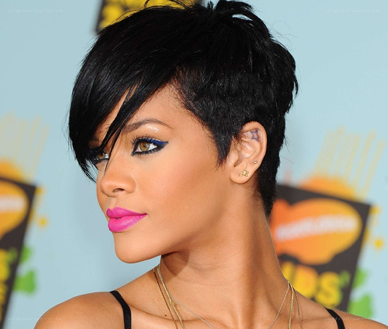 Rihanna at an awards show