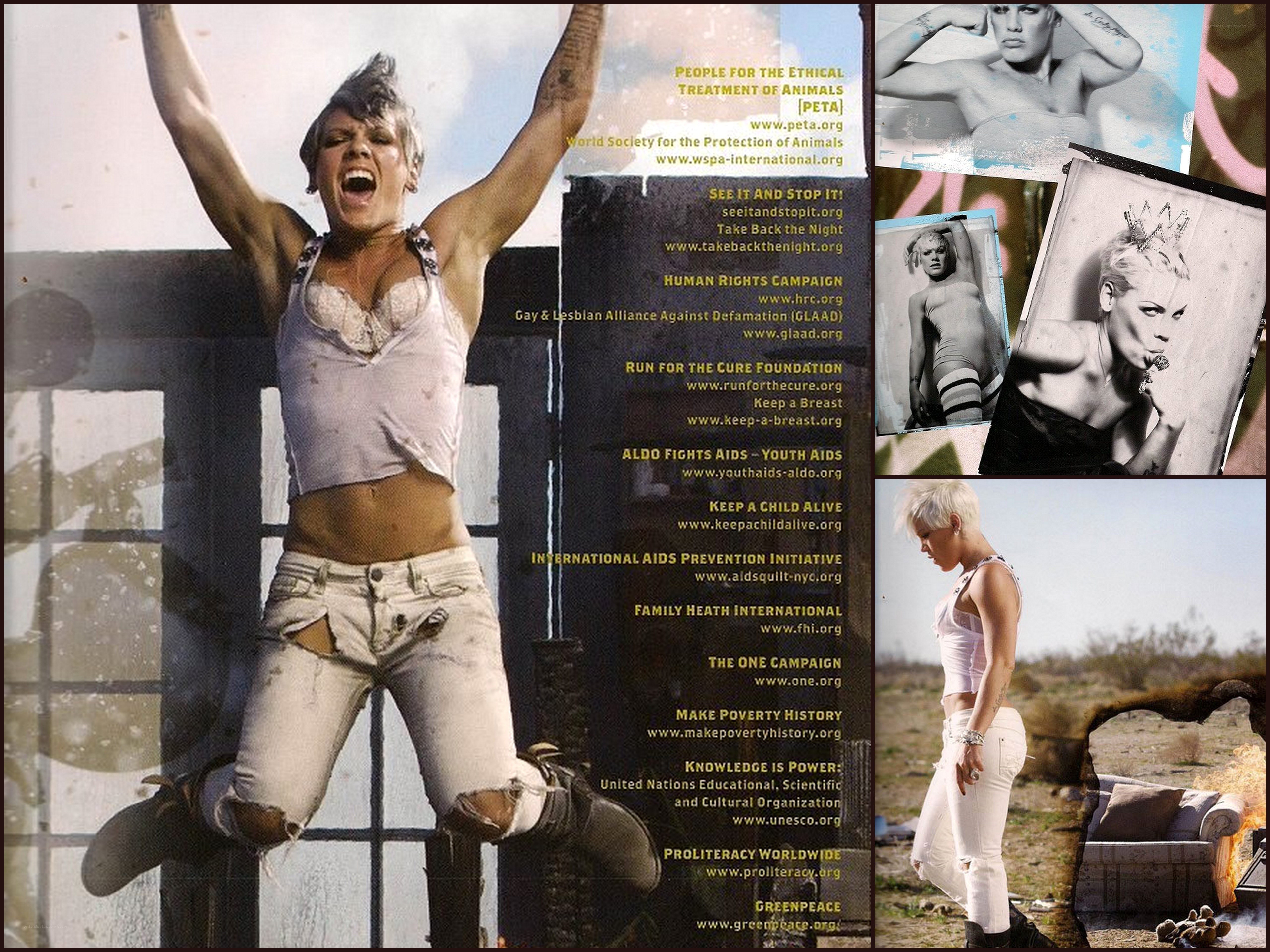 Rihanna charity poster collage