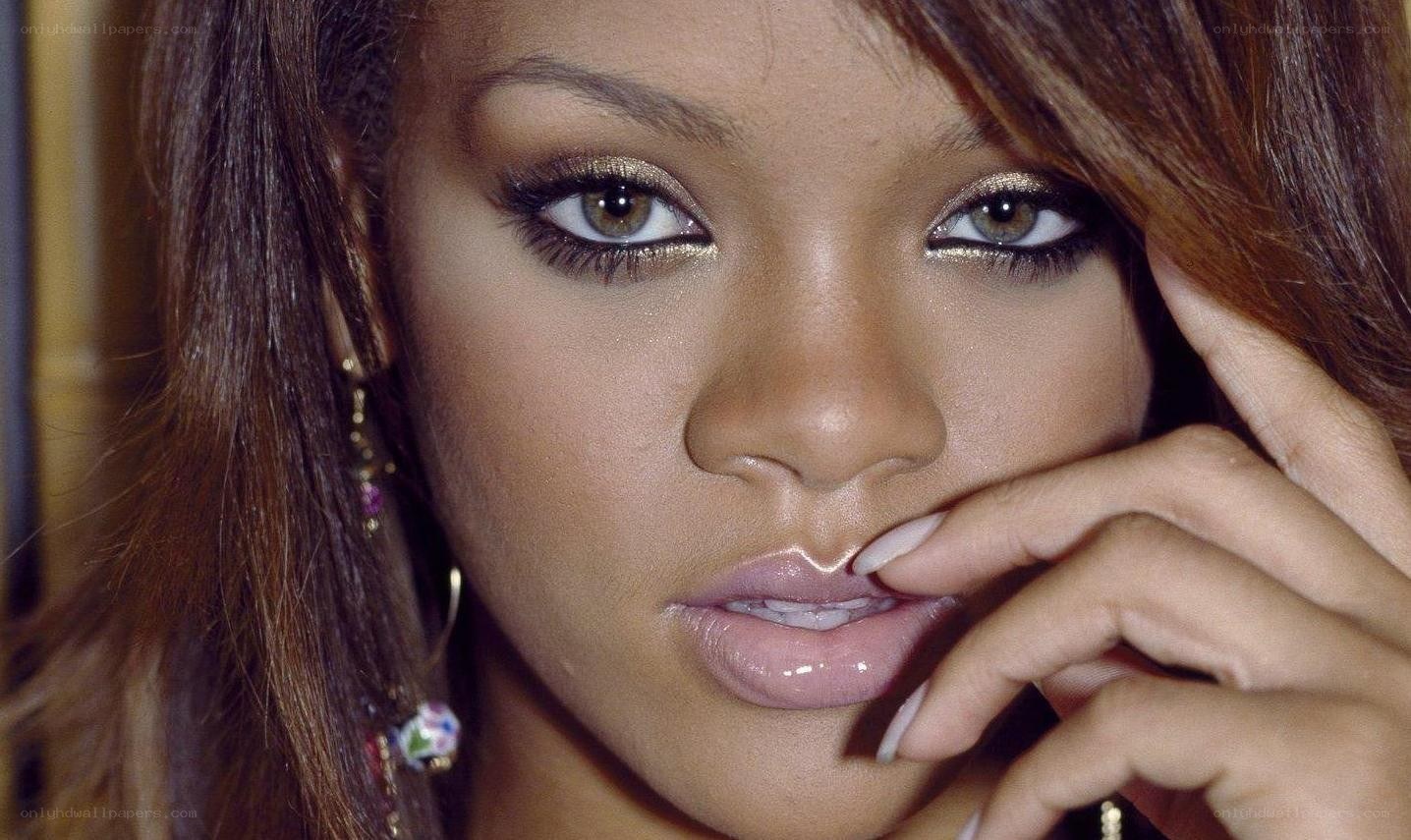 Rihanna close-up portrait